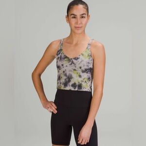[Like New] Lululemon ALIGN TANK TOP, RADIAL TIE DYE MAUVE GREY MULTI | Size 8